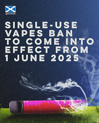 Single use vapes ban poster